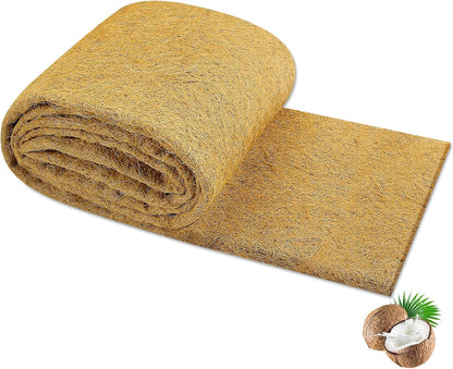 Coco Liner Roll 24x80 Inch, Natural Coconut Liners for Planter Flower Basket, Thick Coco Fiber Mat