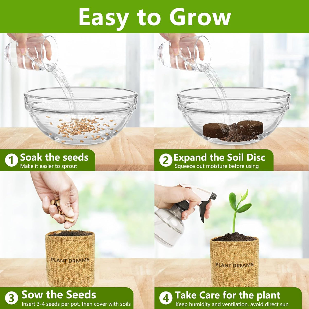 Bonsai Tree Kit, Bonsai Starter Kit with Seeds Tools & Planters, Tree Live Plants Indoor, Gardening