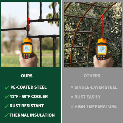 Garden Arch Trellis, Trellis Arch for Climbing Plants Outdoor, 5FT x 7.9FT Metal Full Garden Arbor