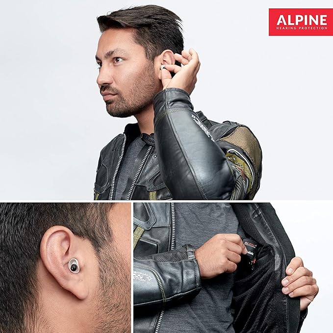 Alpine MotoSafe Race MotoGP™ - Motorcycle Ear Plugs for Wind Noise Reduction - 20dB - Ultra Soft