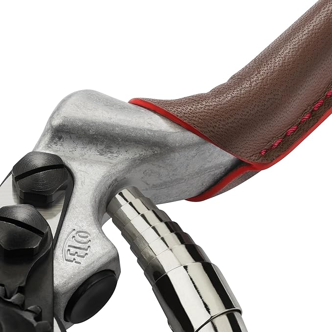 FELCO 6 ELITE Pruning Shears – 7.7" Swiss-Made Garden Clippers with Leather-Wrapped Handle for