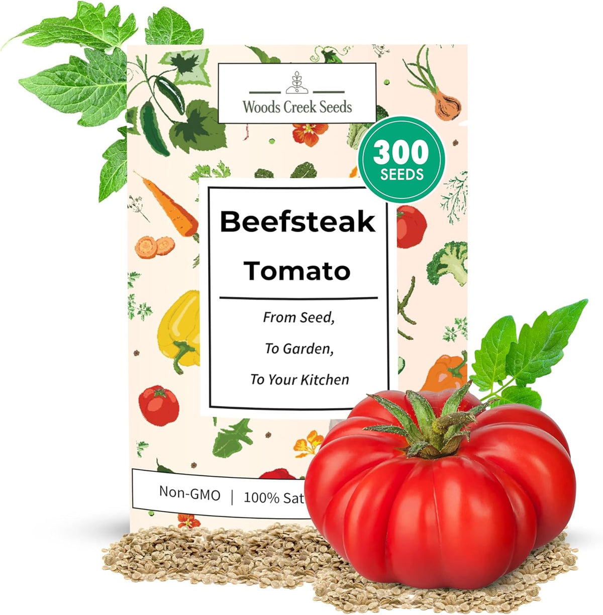 Woods Creek Seeds: Beefsteak Tomato Seeds for Planting - Heirloom Tomato Seeds for Planting