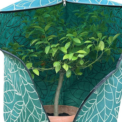Plant Covers Freeze Protection 24"x32" in 4 Pack | Green Winter Frost Blankets for Outdoor Plants |