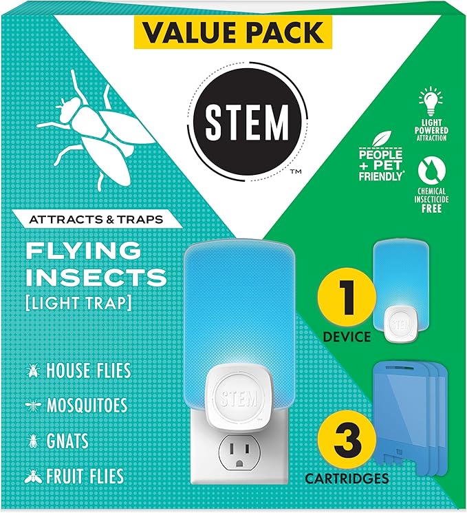 STEM Light Trap: Indoor Fruit Fly Trap, Effective Insect Control for Home, Attracts and Traps