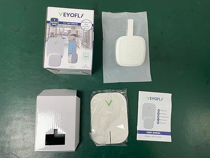 VEYOFLY Fly Trap Indoor, Fruit Fly Traps for Indoors, (1 Device + 3 Refills) Gnat Traps for House Indoor, Fly Catcher Indoor, Plug in Light Flying Insect Trap, Bug Light Killer, Fly Trap
