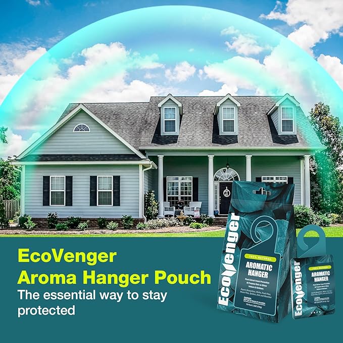 EcoVenger Pest Control Aroma Hanger 10-Pack Natural Peppermint/Cedar/Lemongrass Insect Repellent