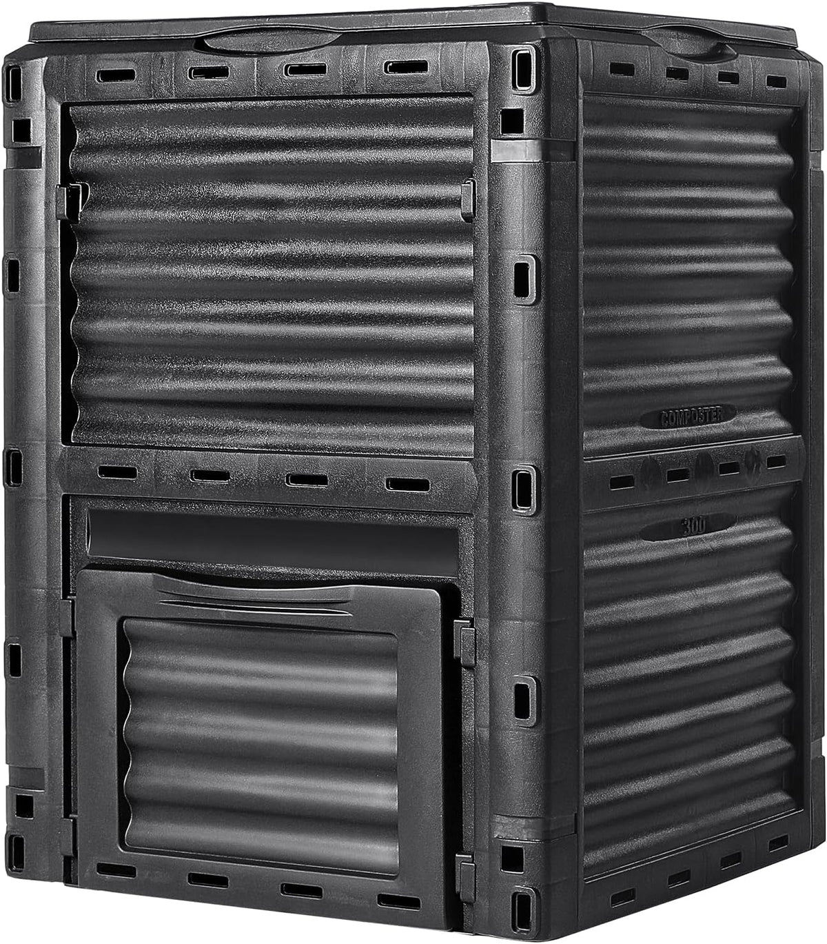 VEVOR Garden Compost Bin 80 Gallon, BPA Free Composter, Large Capacity Outdoor Composting Bin with