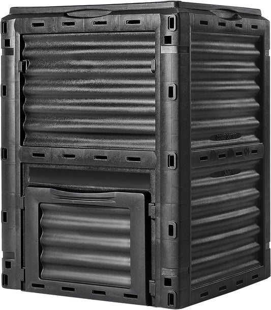 VEVOR Garden Compost Bin 80 Gallon, BPA Free Composter, Large Capacity Outdoor Composting Bin with