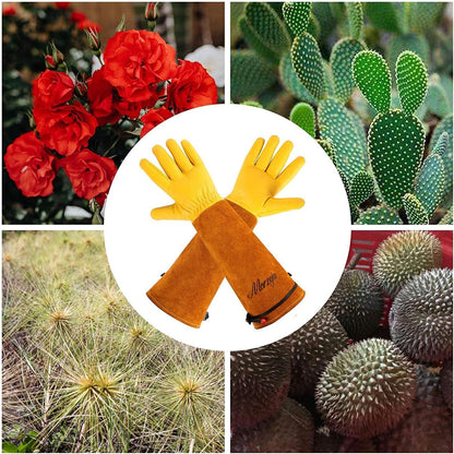 Large Gardening Gloves for Men&Women, Professional Rose Pruning Gloves Thorn Proof, Adjustable
