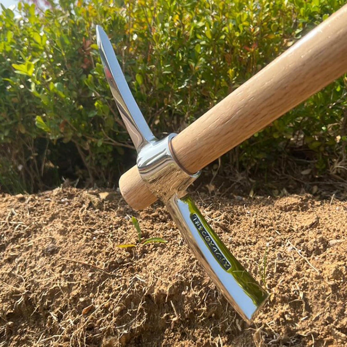 Gardening Pick Axes, 2 in 1 Multifunctional Mattock Pickaxe, Stainless Steel Double Headed Pickaxe