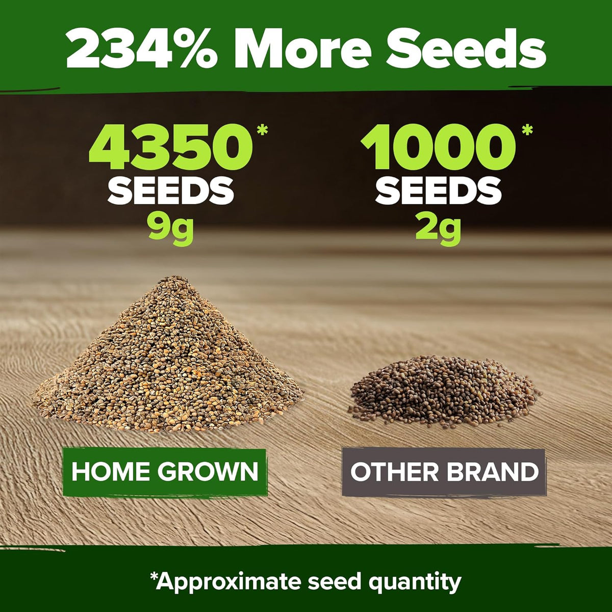 HOME GROWN Arugula Seed 2 Pack – 4350 𝗡𝗢𝗡-𝗚𝗠𝗢 𝗨𝗦𝗔 Vegetable Seeds – Ideal Seeds for