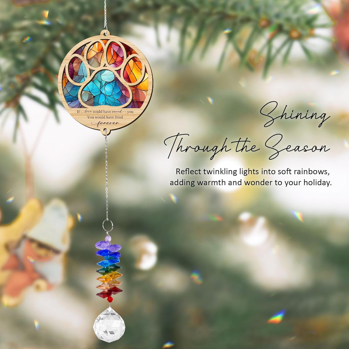 2 Layered Ornament Suncatcher Birthday Gifts for Dog Lover - Pet Memorial Suncatcher - Dogs