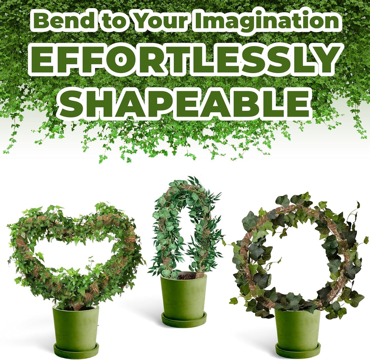 2 Pack 63 Inch Bendable Moss Pole Monstera Plant Support Stakes for Indoor Plants - Tall Moss Stick