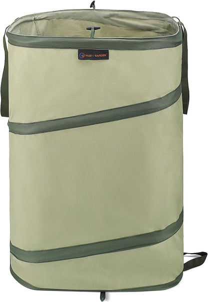 YUDI & GARDEN 46 Gallon Square Collapsible Yard Waste Containers｜Collapsible Trash Can｜Camping