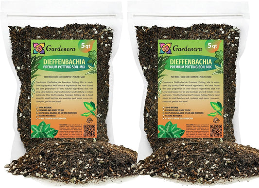 Gardenera Premium DIEFFENBACHIA Potting Soil Mix - Ideal for Growing Robust and Healthy