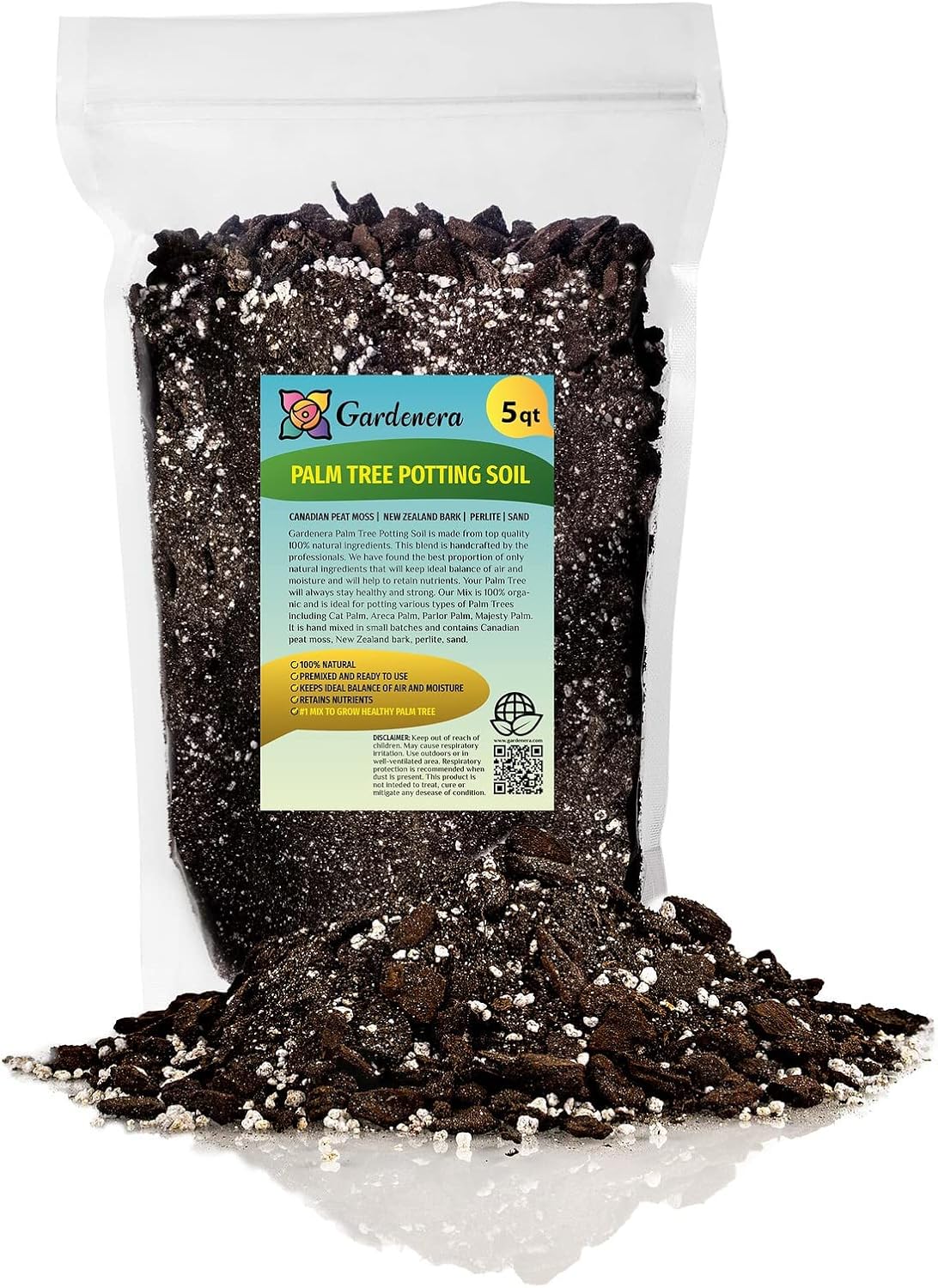 GARDENERA Palm Tree Potting Mix - The Ultimate Soil for Strong and Healthy Palms - Top Choice for