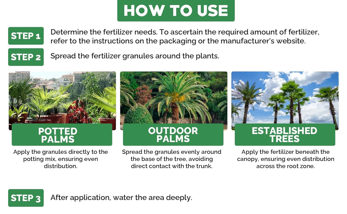 8-4-8 Professional Palm Tree Fertilizer Plant Food; for Indoor Potted Plants and Outdoor Landscape