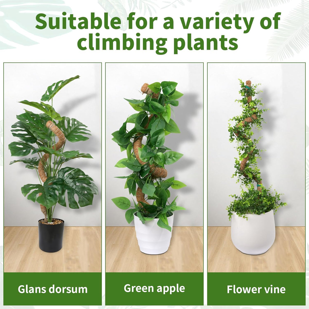 2 Pack Moss Pole, LveSunny 29 Inch Bendable Moss Pole Monstera Plant Support, More Flexible and