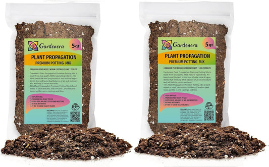 Gardenera Organic Plant Propagation Premium Potting Mix - Achieve Ideal Air and Moisture Balance