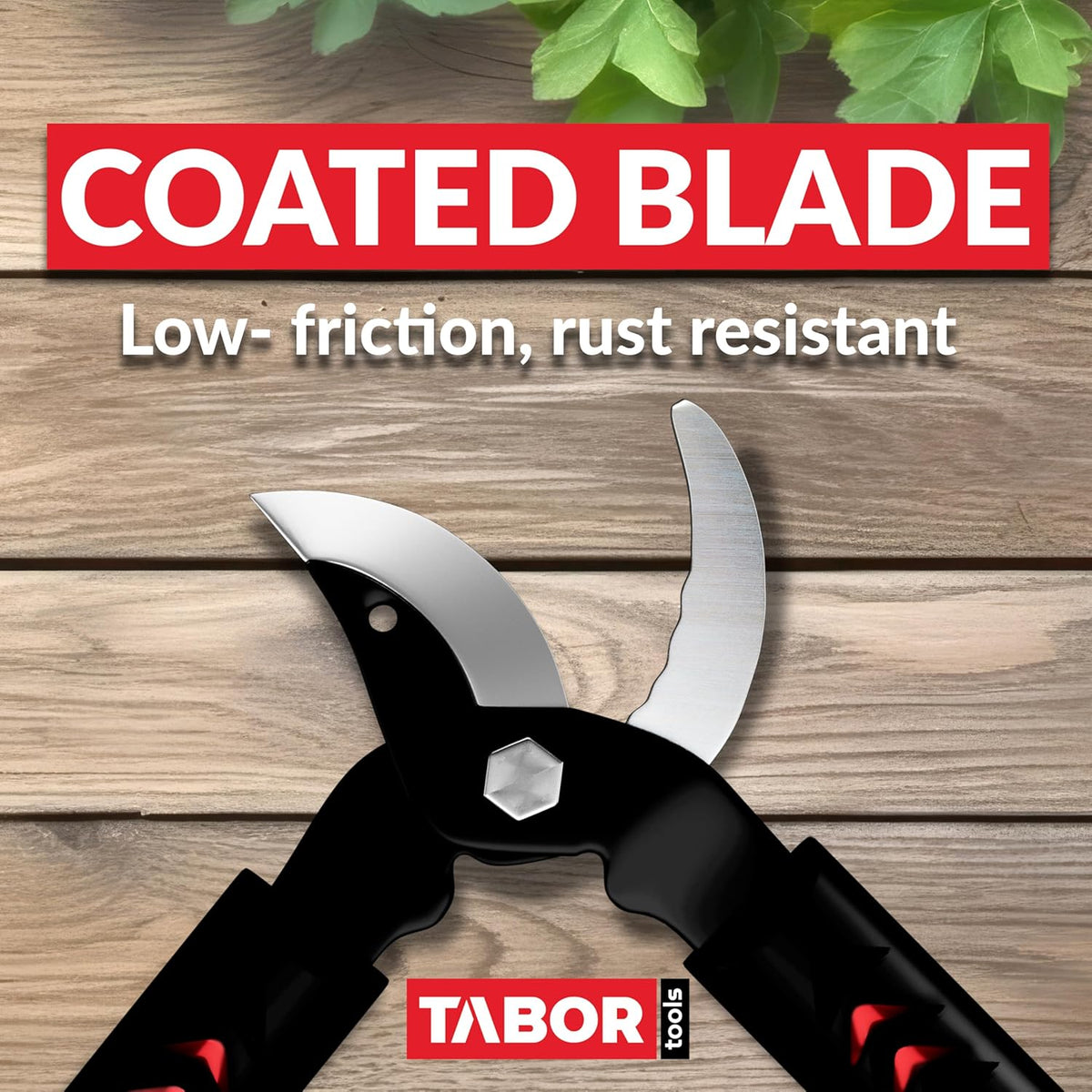 TABOR TOOLS GL18A Small Bypass Lopper, Short Bypass Tree Trimmer, Chops Branches with Ease, Branch