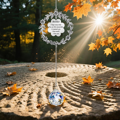 Suncatcher Gifts for Brother,Valentines Birthday Gifts for Brother, Sun Catcher for Christmas
