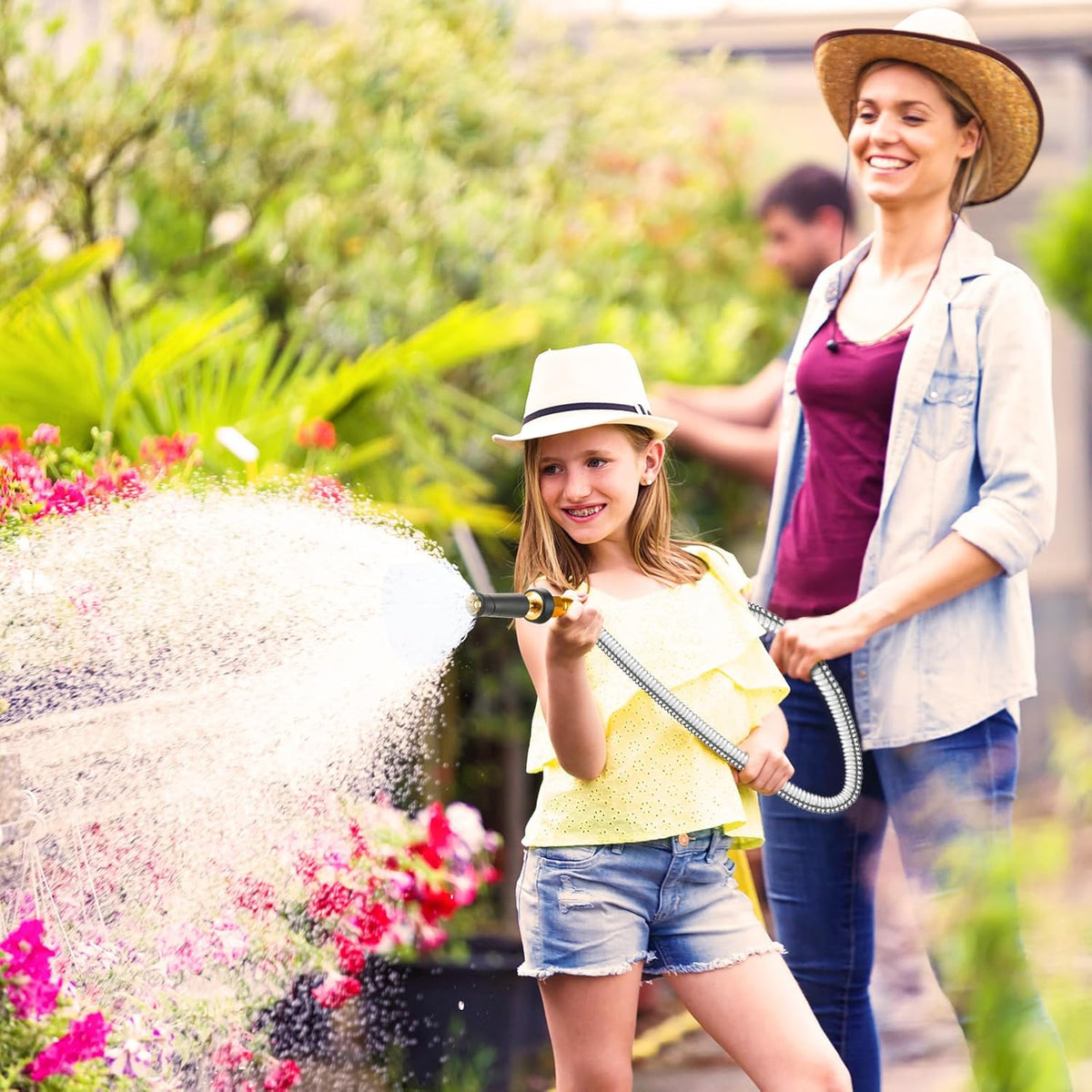 Metal Garden Hose 125 FT - 304 Stainless Steel Water Hose 125 FT - Expandable Short Flexible Garden