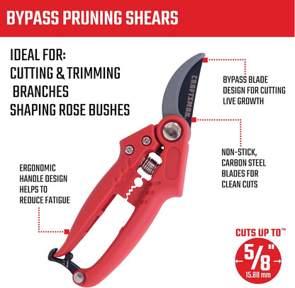 CRAFTSMAN CMXMKIT0170 Tree & Shrub Pruning Set with Bypass Pruning Shears, Bypass Lopper and