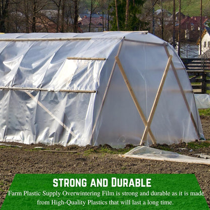 Farm Plastic Supply - Protective Clear Overwintering Plastic Film - Overwintering Film, 6 Mil Clear