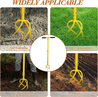 Garden Hand Tiller Garden Claw Twist Tiller Cultivator Tiller Soil Lossener Lawn Aerator Areator