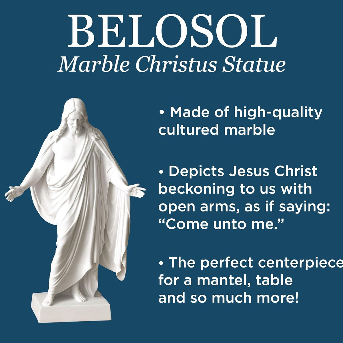 Deseret Book Company - BELOSOL - Christus Statue - Jesus Sculpture - Christian Living - Easter