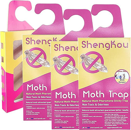 Effective and Refillable Dual Moth Pheromone Traps, Ultimate Solution to Clothes & Pantry Moth