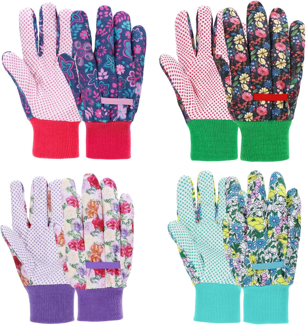 JUMPHIGH Garden Gloves for Women, Floral Gardening Gloves Ladies Soft Breathable Yard Work Glove