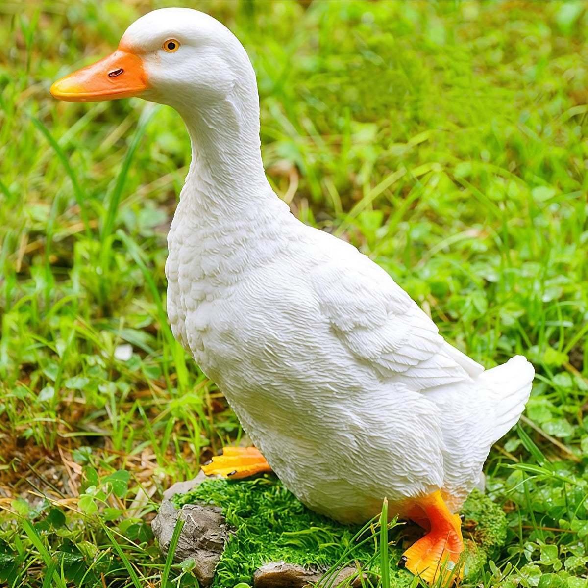 Realistic Duck Statues, Funny Duck Fence Decoration, Resin Duck Decor, Outdoor Animal Statue, Duck