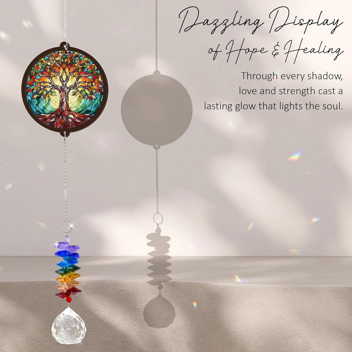 Memorial Suncatcher - Tree of Life Ornament - Sympathy Gift for Loss of Loved One - Bereavement