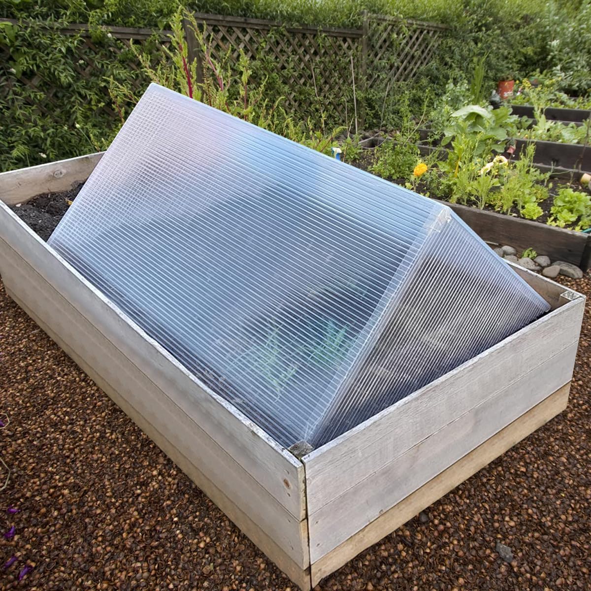 DGSL 14 Pcs Polycarbonate Greenhouse Panels, 4' x 2' x 0.16'' Twin-Wall Panels, Polycarbonate Sheet