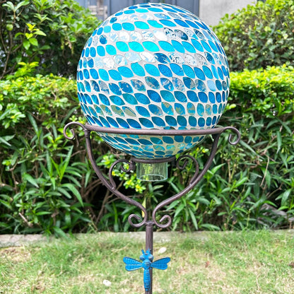 Metal Gazing Globe Stand, 30.7”H Garden Gazing Ball Stands for 10inch Gazing Balls, Vintage