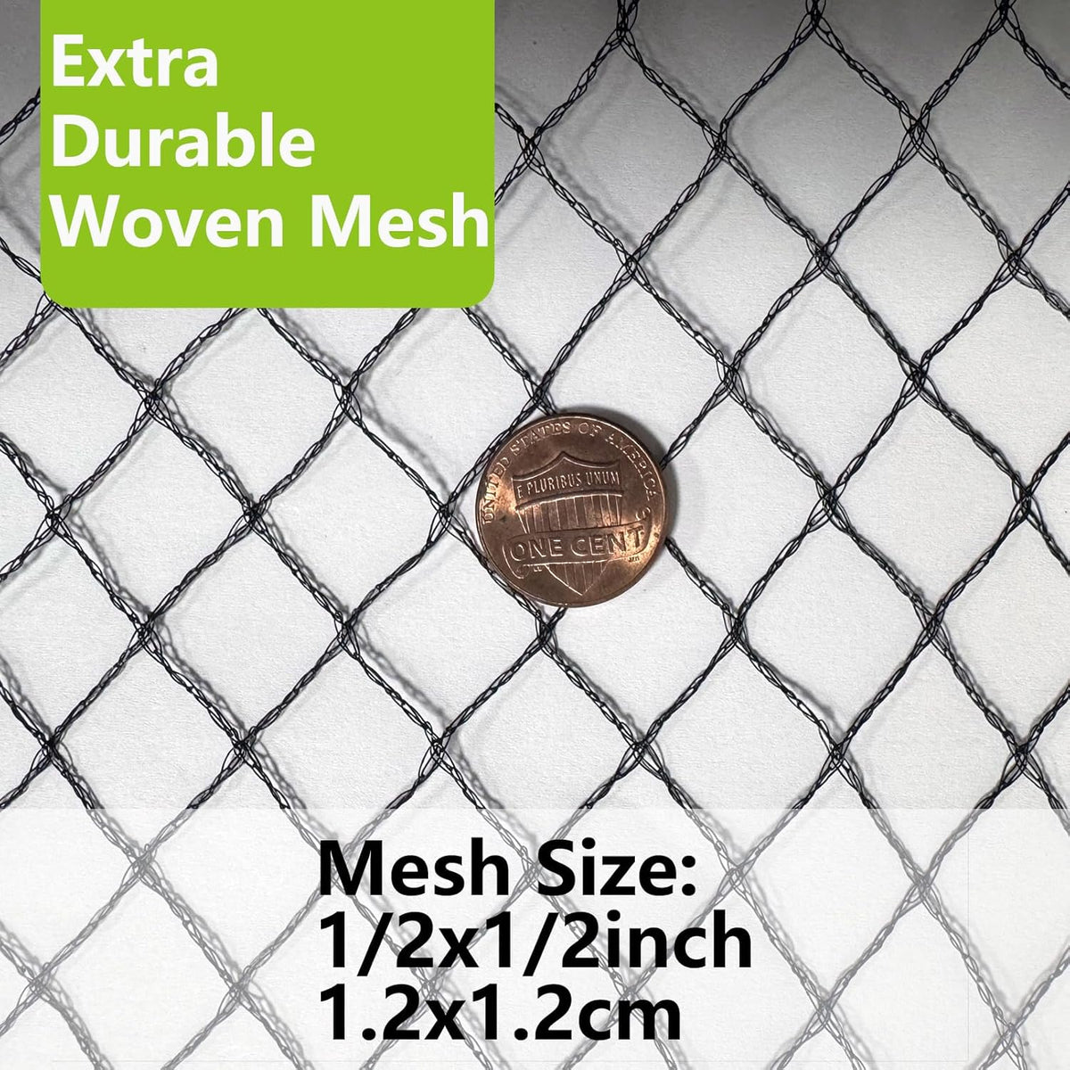 POYEE 7.5 x 100 FT Bird Netting for Garden Woven Mesh Garden Netting for Plants, Vegetable, Fruit