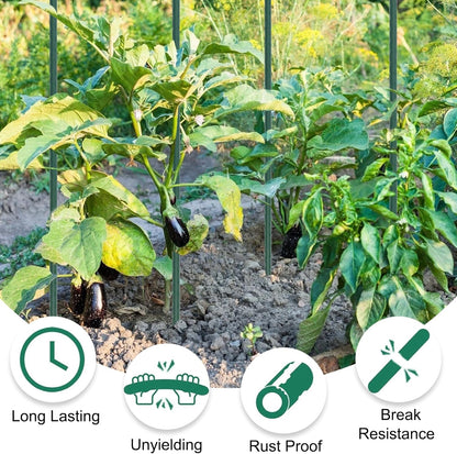 Garden Stakes 24 Inches Steel Plant Stakes Tomato Stakes 2ft Pack of 25