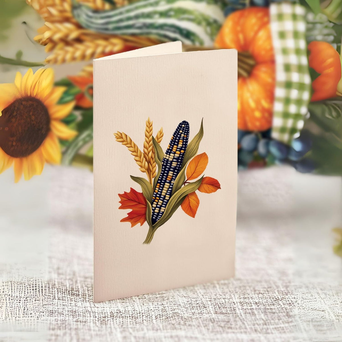 Freshcut Paper Pop Up Cards, Golden Harvest, 12 Inch Life Sized Forever Flower Bouquet 3D Popup
