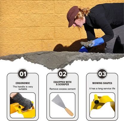 Concrete Curb Trowel Edger, Curb Tool for Concrete Edging, Concrete Curbing Trowel, Concrete Curb