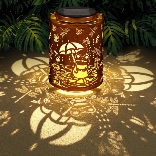 Solar Lanterns Garden Decor Birthday Gifts for Women Mon Grandma Metal Hanging Solar Lights