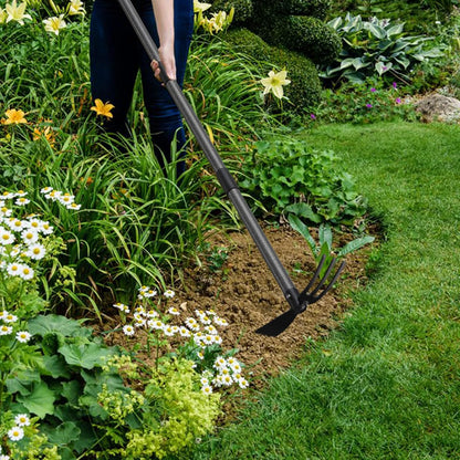 Hoe Garden Tool, 30 Inch Garden Hoe Long Handle for Weeding, Hoe Cultivator 2 in 1 Hand Garden