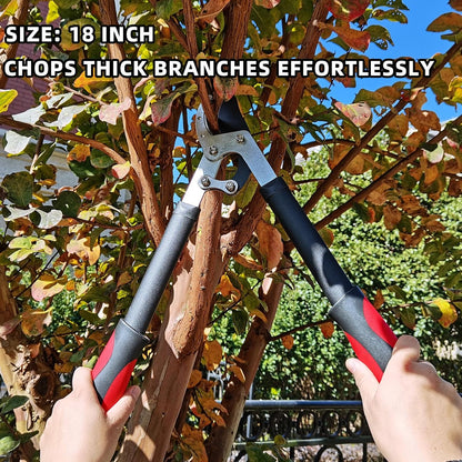 Lopper Heavy Duty Branch Cutter Tree Clippers with Compound Action, Chops Thick Branch Ease, Garden