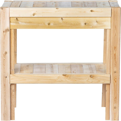 Greenes Fence Cedar Adjustable Storage Shelves, 31 in. x 16 in. x 30 in. - Made in USA with North