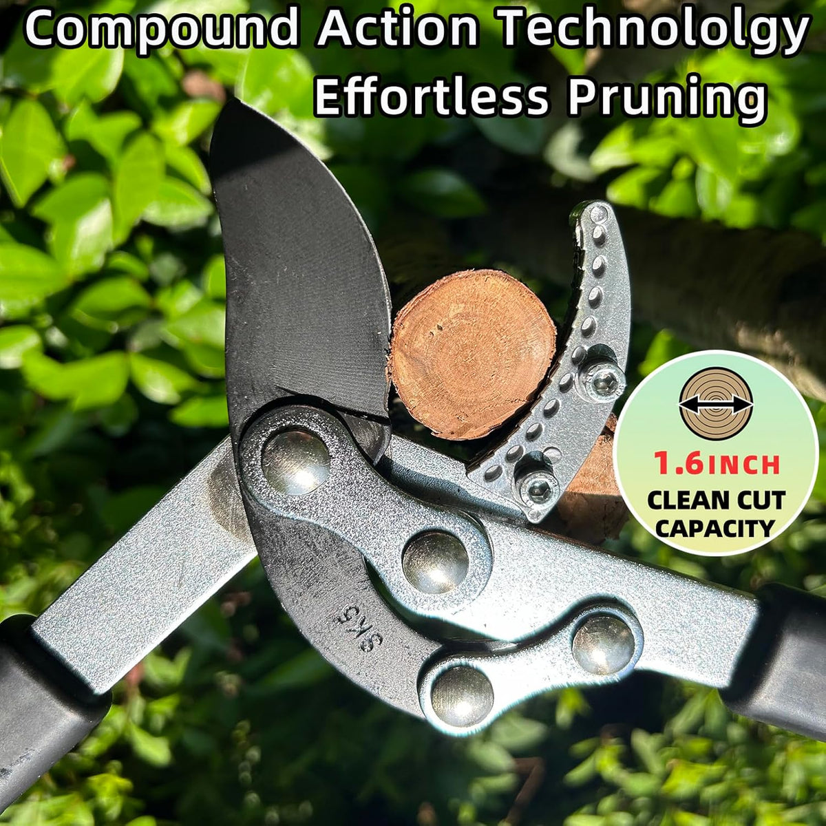 Loppers for Tree Trimming Heavy Duty Branch Cutter with Compound Action, Effortless Tree Pruner