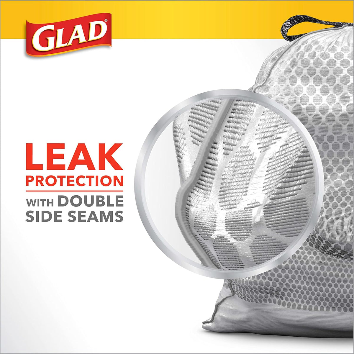 Glad ForceFlex Tall Kitchen Trash Bags, 13 Gal, Gain Original with Febreze, 80 Ct (Pack May Vary)