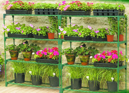 Panana 4 Tier Garden Greenhouse Steel Staging Shelving Plant Stand Garden Shelving Unit Garage
