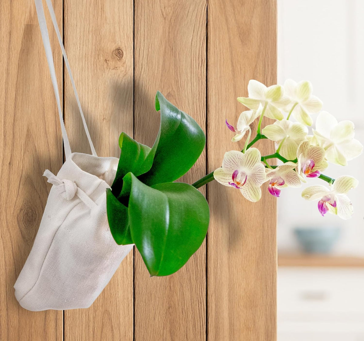 Cloth Hanging Plant Bag – Reusable Natural Hemp Fiber Flower Pot Holder for Indoor & Outdoor Use