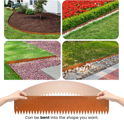 Corten Steel Landscape Edging Metal Edging Landscaping Garden Edging Steel Landscaping 40 Inch