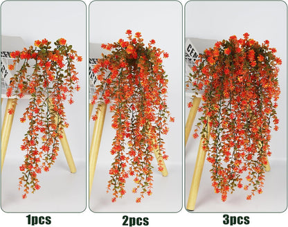 Fall Artificial Hanging Plants Artificial Fall Flowers Faux Autumn Plants Faux Hanging Plants